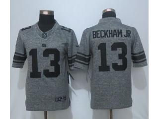 New York Giants 13 Odell Beckham Jr Stitched Gridiron Gray Limited Jersey