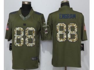 New York Giants 88 Evan Engram Green Salute To Service Limited Jersey