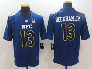 All star New York Giants 13 Odell Beckham Jr Football Jersey Blue