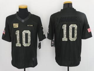 New York Giants 10 Eli Manning Anthracite Salute To Service Limited Jersey