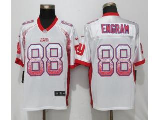 New York Giants 88 Evan Engram Drift Fashion White Elite Jersey
