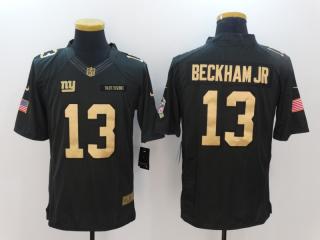 New York Giants 13 Odell Beckham Jr Gold Anthracite Salute To Service Limited Jersey