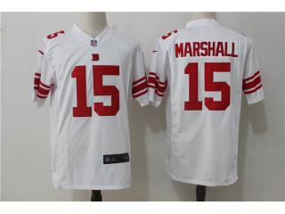 New York Giants 15 Leonard Marshall Football Jersey White Fan edition