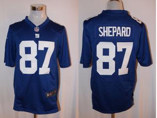 New York Giants 87 Sterling Shepard Football Jersey Blue Fan edition