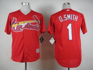 St.Louis Cardinals 1 Ozzie Smith Baseball Jersey Red