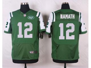 New York Jets 12 Joe Namath Elite Football Jersey Green