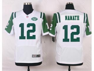 New York Jets 12 Joe Namath Elite Football Jersey White