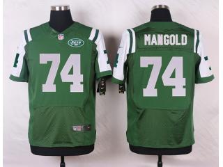 New York Jets 74 Nick Mangold Elite Football Jersey Green