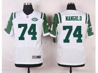 New York Jets 74 Nick Mangold Elite Football Jersey White