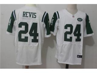 New York Jets 24 Darrelle Revis Elite Football Jersey GreenNew White