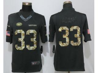 New York Jets 33 Jamal Adams Anthracite Salute To Service Limited Jersey