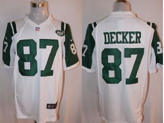 New York Jets 87 Eric Decker Football Jersey White fan Edition