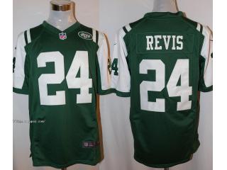 New York Jets 24 Darrelle Revis Football Jersey Green fan Edition