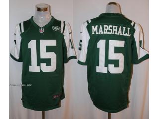 New York Jets 15 Brandon Marshall Football Jersey Green fan Edition