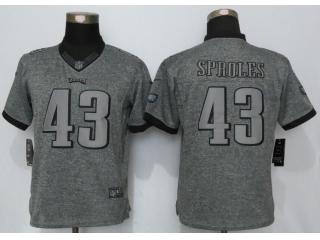 Women Philadelphia Eagles 43 Darren Sproles Stitched Gridiron Gray Limited Jersey
