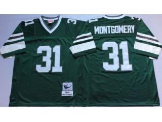 Philadelphia Eagles 31 Wilbert Montgomery Football Jersey Green Retro
