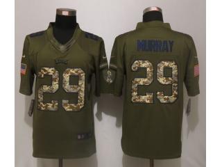 Philadelphia Eagles 29 DeMarco Murray Green Salute To Service Limited Jersey