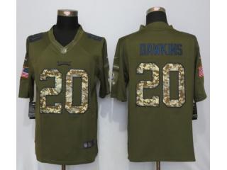 Philadelphia Eagles 20 Brian Dawkins Green Salute To Service Limited Jersey
