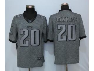 Philadelphia Eagles 20 Brian Dawkins Stitched Gridiron Gray Limited Jersey