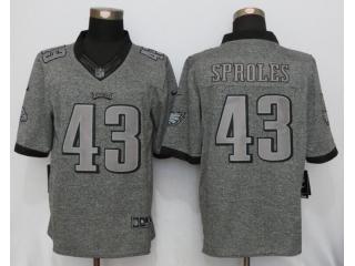 Philadelphia Eagles 43 Darren Sproles Stitched Gridiron Gray Limited Jersey