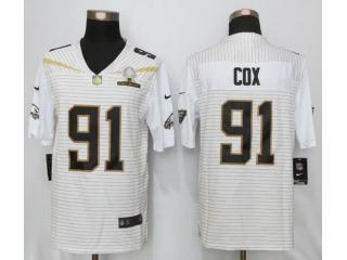 Philadelphia Eagles 91 Fletcher Cox 2016 Pro Bowl White Elite Jersey