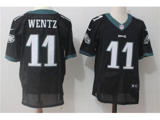 Philadelphia Eagles 11 Carson Wentz Elite Football Jersey Black