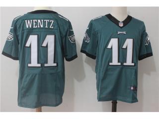 Philadelphia Eagles 11 Carson Wentz Elite Football Jersey Green