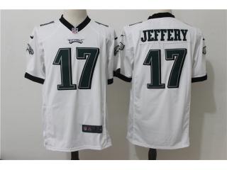 Philadelphia Eagles 17 Alshon Jeffery Football Jersey White fan Edition