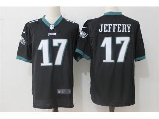 Philadelphia Eagles 17 Alshon Jeffery Football Jersey Black fan Edition