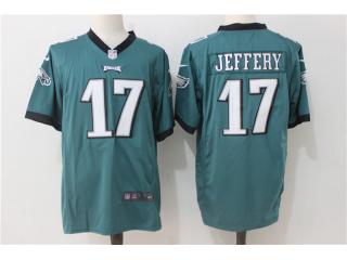 Philadelphia Eagles 17 Alshon Jeffery Football Jersey Green fan Edition
