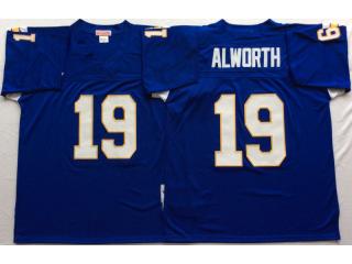 San Diego Chargers 19 Lance Alworth Football Jersey Blue Retro