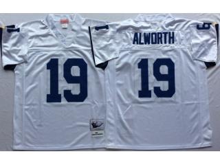 San Diego Chargers 19 Lance Alworth Football Jersey White Retro
