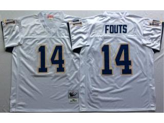 San Diego Chargers 14 Dan Fouts Football Jersey White Retro