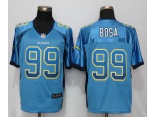 San Diego Chargers 99 Joey Bosa Drift Fashion Blue Elite Jersey