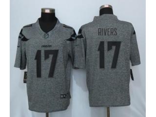 San Diego Chargers 17 Philip Rivers Stitched Gridiron Gray Limited Jersey