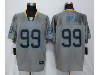 San Diego Chargers 99 Joey Bosa Lights Out Gray Elite Jersey