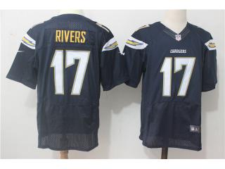 San Diego Chargers 17 Philip Rivers Elite Football Jersey Black