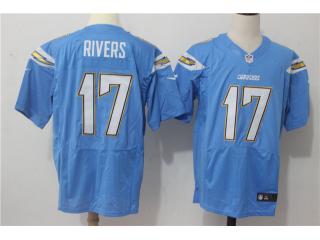 San Diego Chargers 17 Philip Rivers Elite Football Jersey Blue