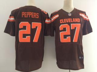 Cleveland Browns 27 Jabrill Peppers Elite Football Jersey Brown