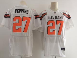Cleveland Browns 27 Jabrill Peppers Elite Football Jersey White