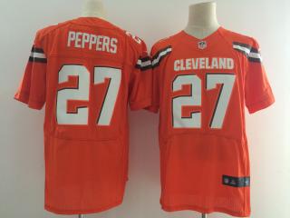 Cleveland Browns 27 Jabrill Peppers Elite Football Jersey Orange