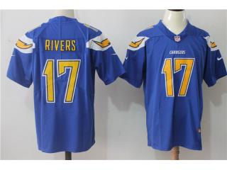 San Diego Chargers 17 Philip Rivers Football Jersey Legend Blue