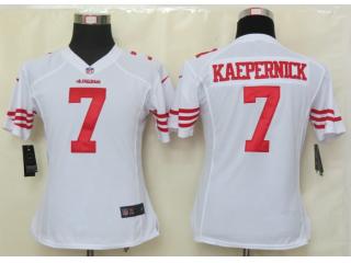 Women San Francisco 49ers 7 Colin Kaepernick Football Jersey White