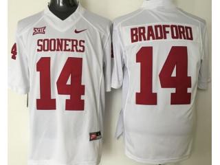 Oklahoma Sooners 14 Sam Bradford College Football Jersey White