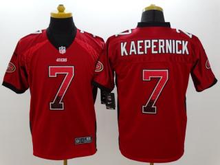 San Francisco 49ers 7 Colin Kaepernick Drift Fashion Red Elite Jersey