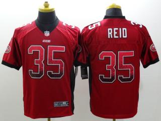 San Francisco 49ers 35 Eric Reid Drift Fashion Red Elite Jersey