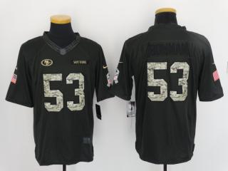 San Francisco 49ers 53 NaVorro Bowman Anthracite Salute To Service Limited Jersey