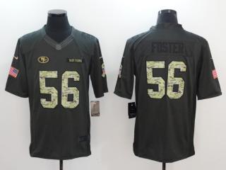 San Francisco 49ers 56 Reuben Foster Anthracite Salute To Service Limited Jersey