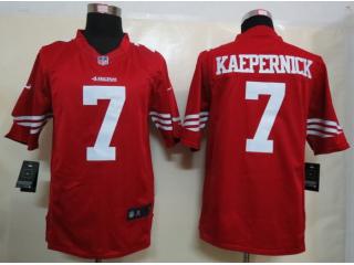 San Francisco 49ers 7 Colin Kaepernick Football Jersey Red