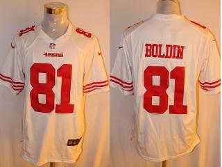 San Francisco 49ers 81 Anquan Boldin Football Jersey White Fan Edition